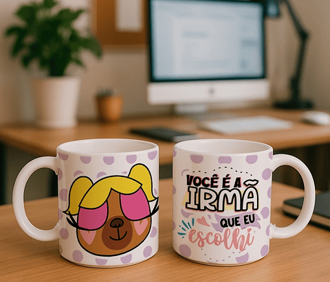 5 Artes para Caneca Capivara Amizade Arquivo Editável