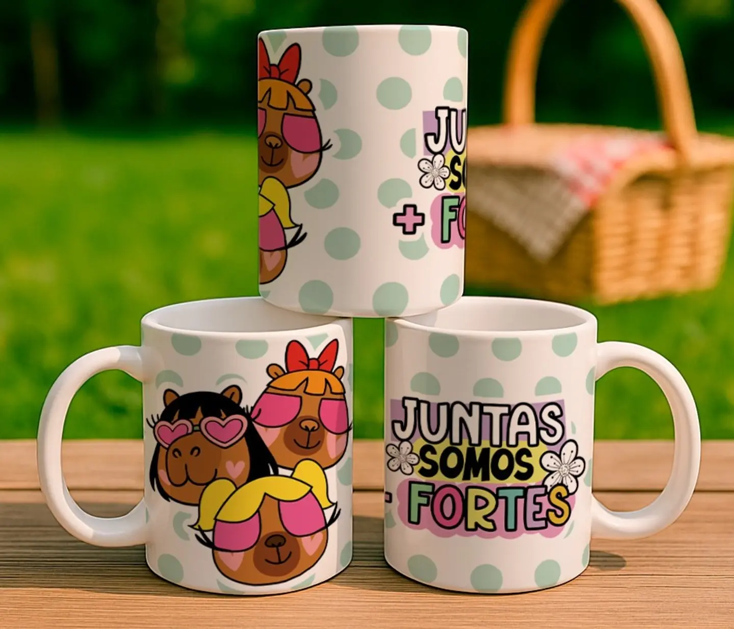 5 Artes para Caneca Capivara Amizade Arquivo Editável 2