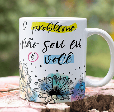 6 Artes para Caneca Frases Sarcásticas Arquivo em Editável