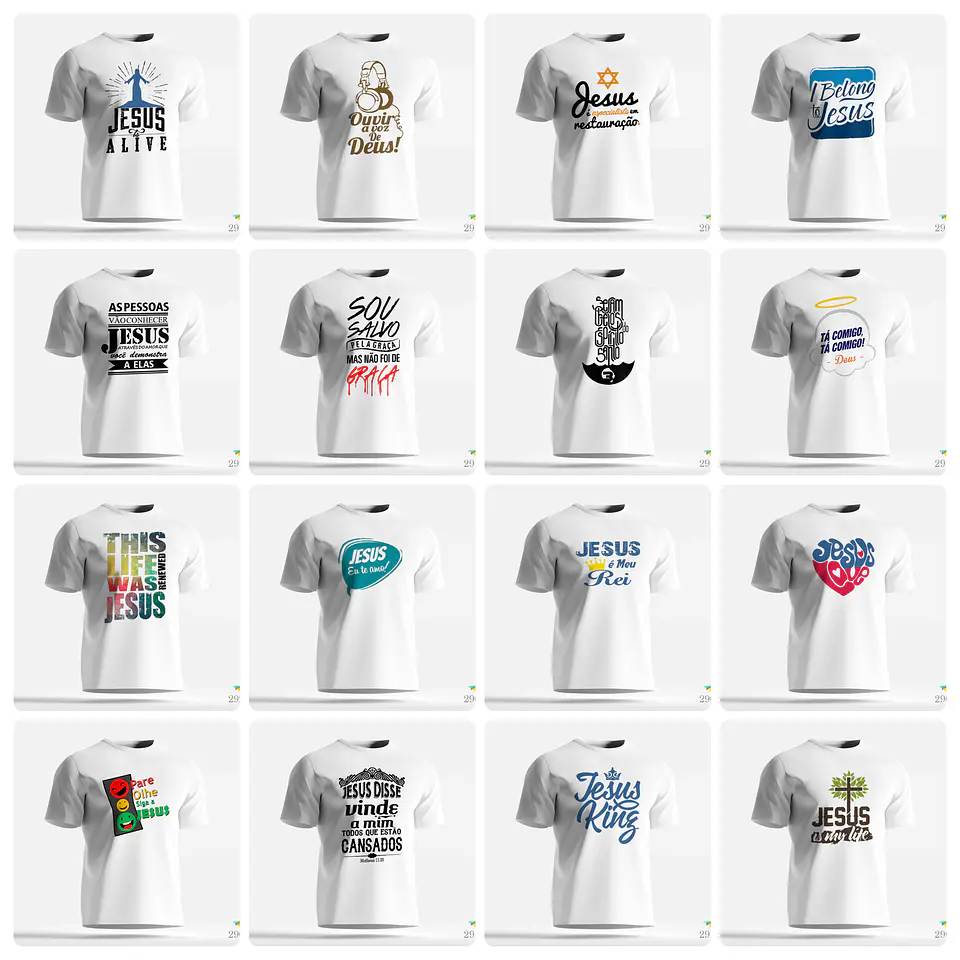 300 Artes para Camisa Gospel Frases Evangelicas Cristão Arquivo Editável  3