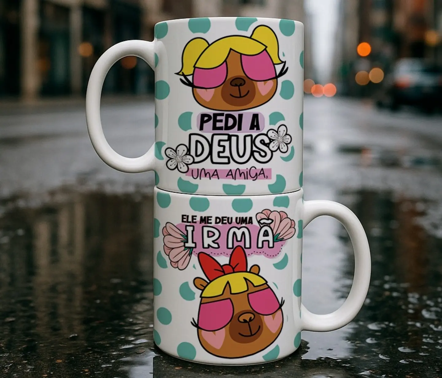 5 Artes para Caneca Capivara Amizade Arquivo Editável 3
