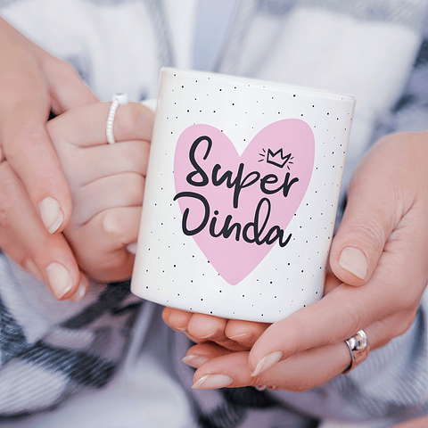 Arte Caneca Super Dindo, Super Dinda Arquivo em Png