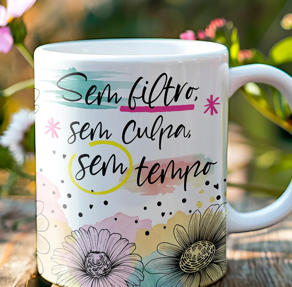 6 Artes para Caneca Frases Sarcásticas Arquivo em Editável 3