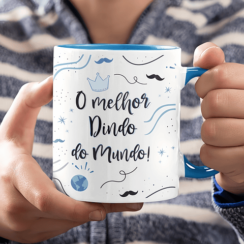 Arte Caneca A melhor dinda do mundo, o melhor dindo do mundo Arquivo Png