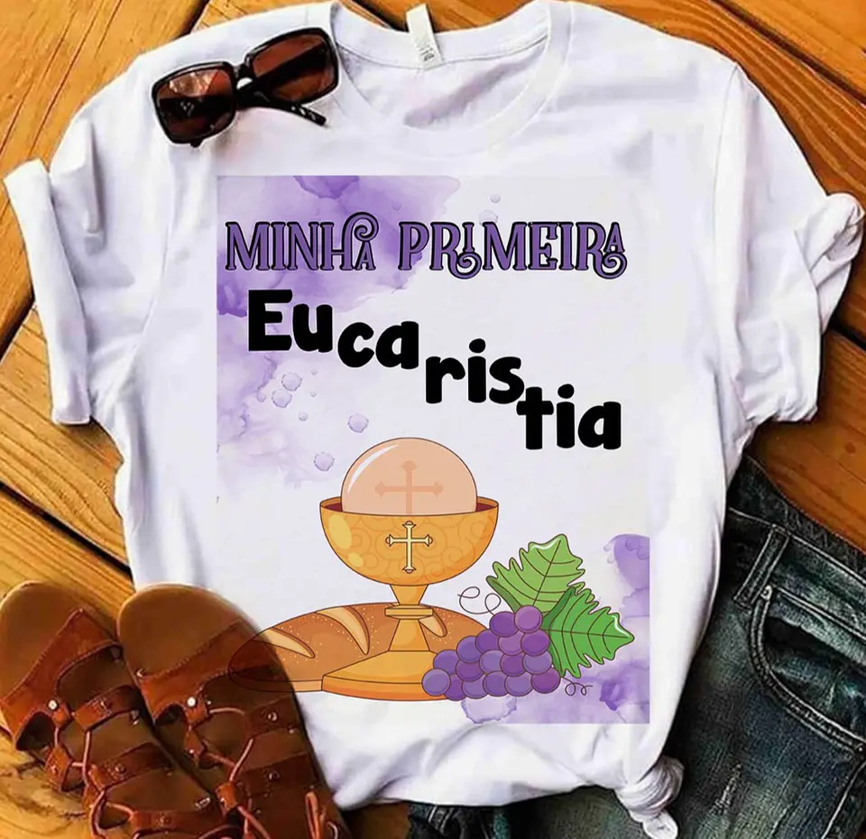 10 Artes para Camisa Primeira Comunhão Arquivo Editável 2