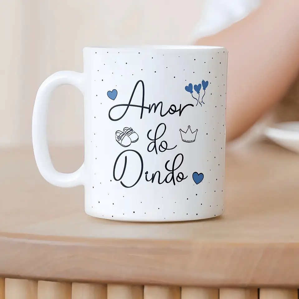 Arte Caneca Amor da dinda, Amor do dindo Arquivo Png  2