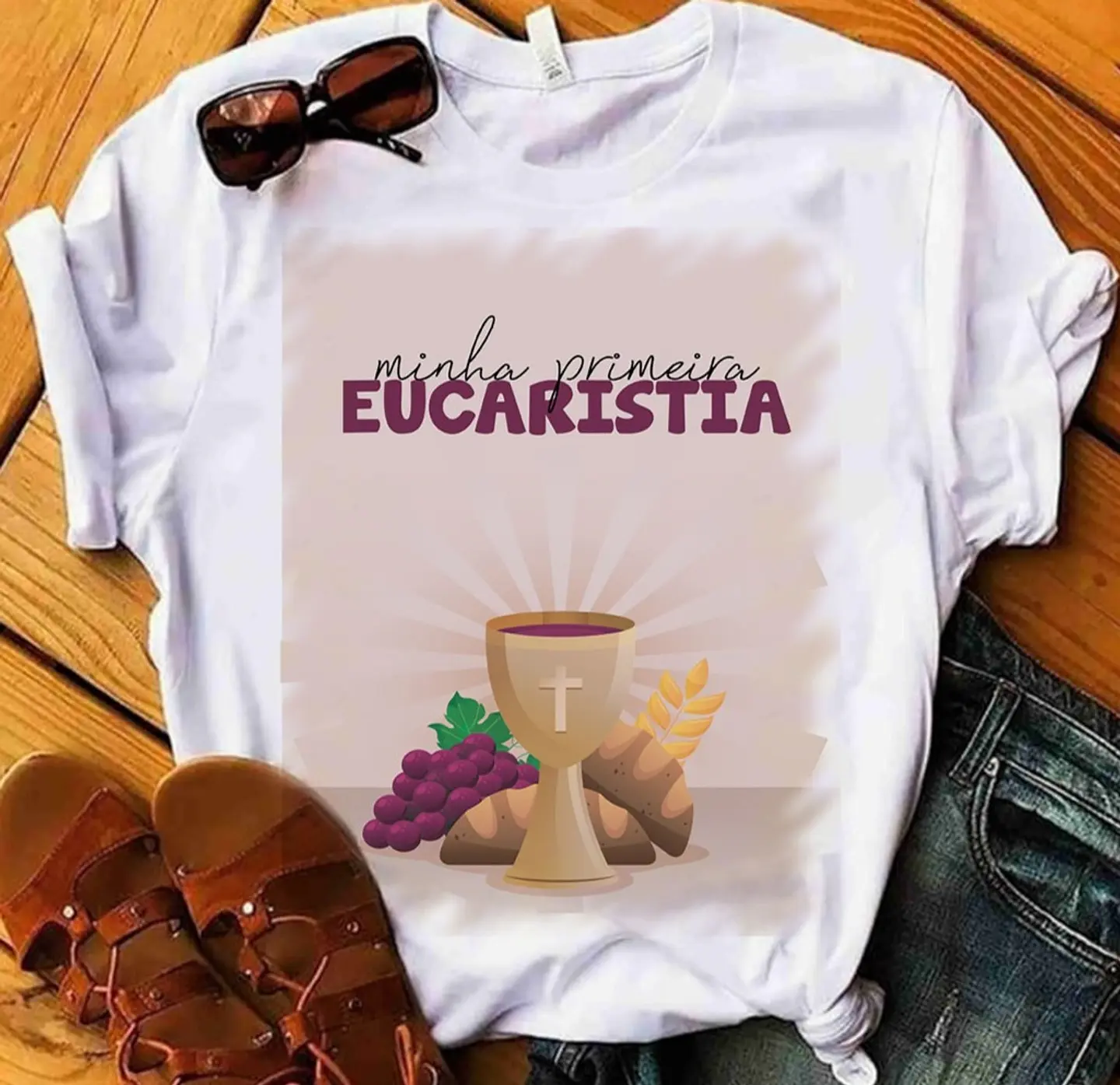 10 Artes para Camisa Primeira Comunhão Arquivo Editável 4