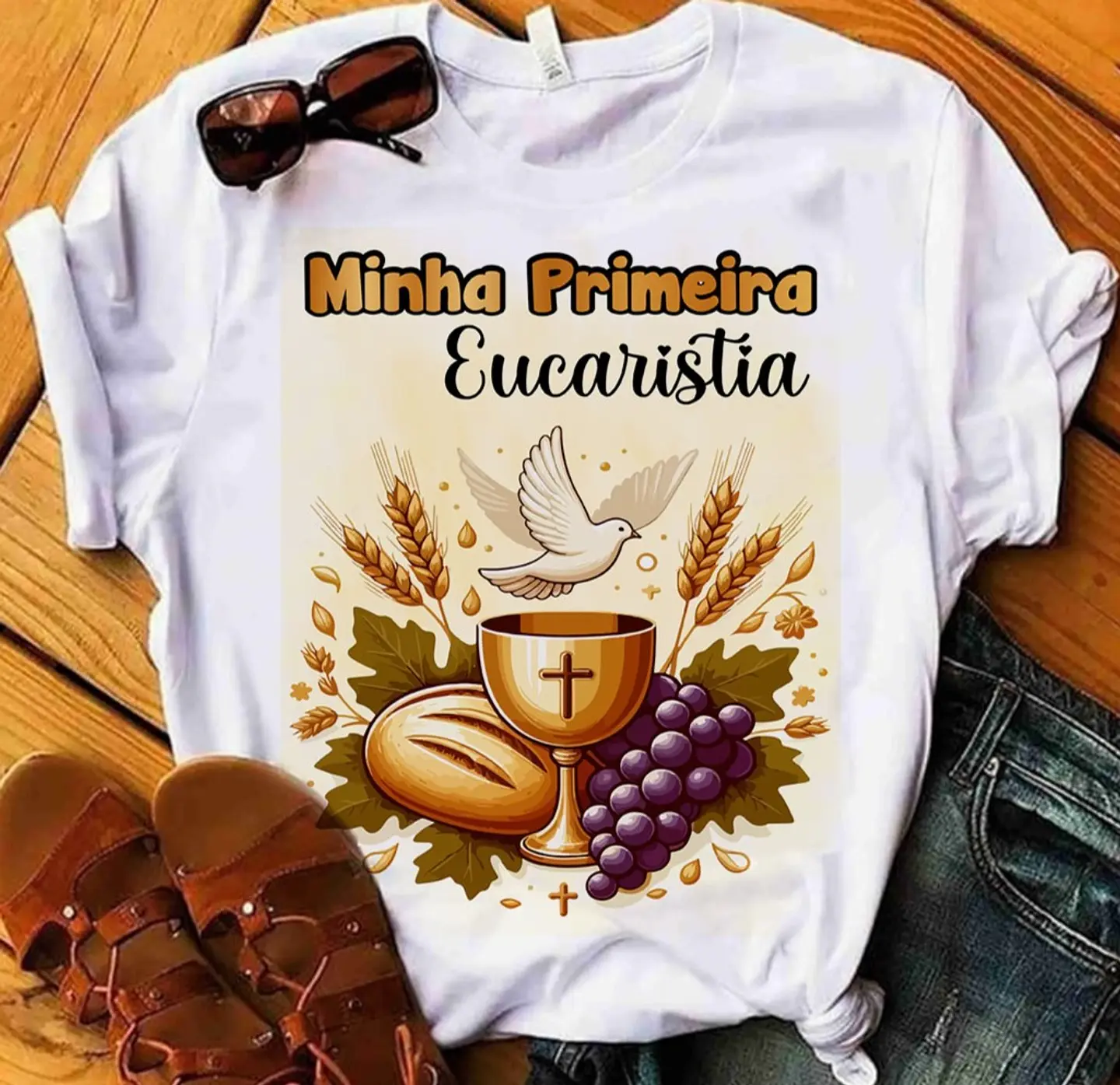 10 Artes para Camisa Primeira Comunhão Arquivo Editável 5