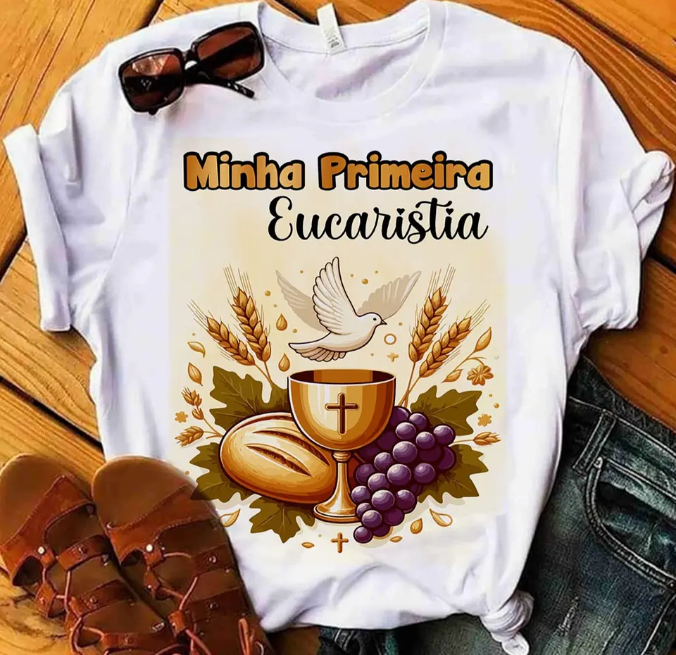 10 Artes para Camisa Primeira Comunhão Arquivo Editável 5