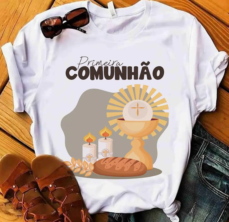 10 Artes para Camisa Primeira Comunhão Arquivo Editável 7