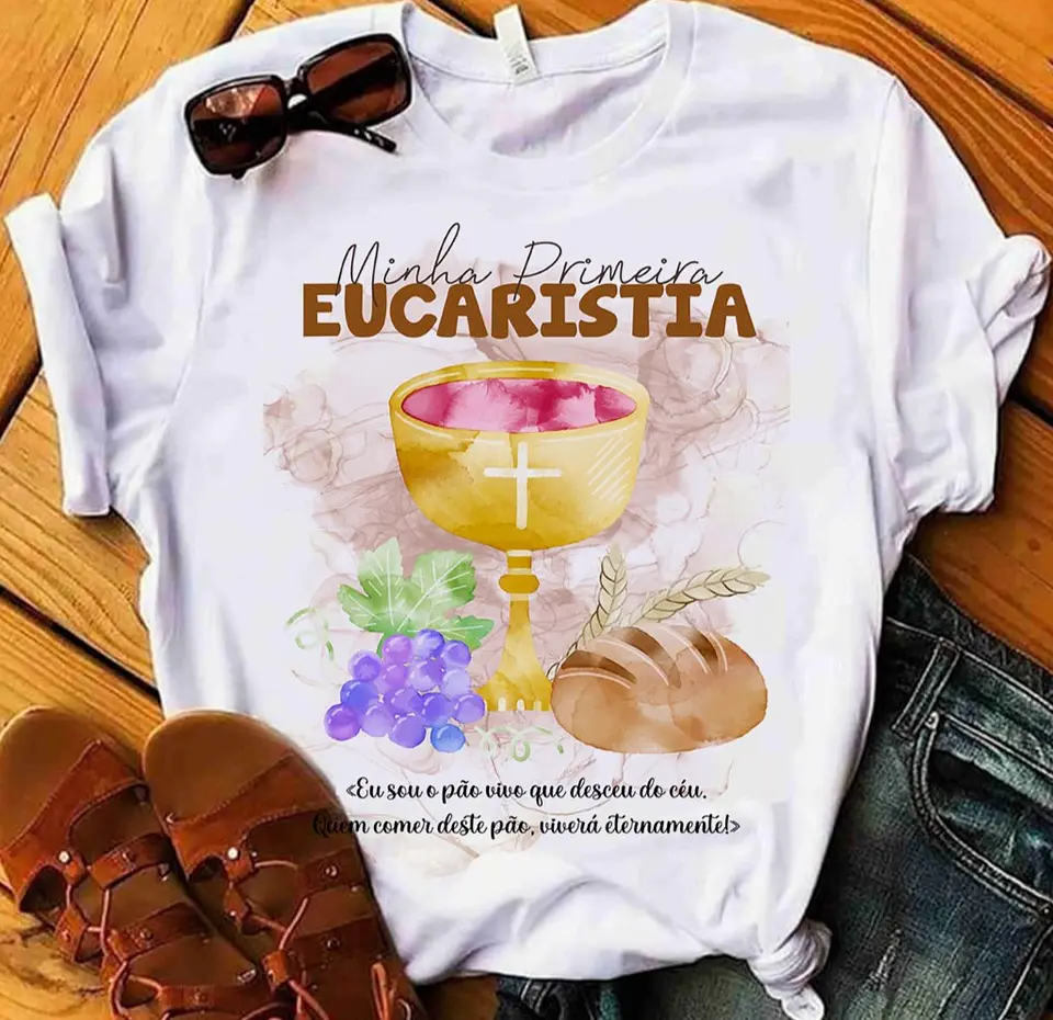 10 Artes para Camisa Primeira Comunhão Arquivo Editável 8