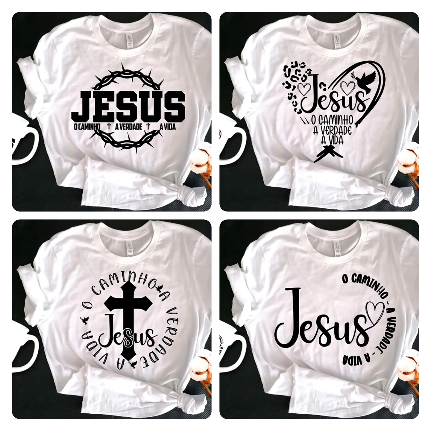 300 Artes para Camisa Gospel Frases Evangelicas Cristão Arquivo Editável  12