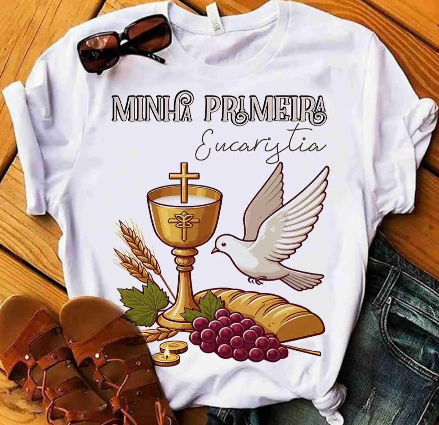 10 Artes para Camisa Primeira Comunhão Arquivo Editável 9
