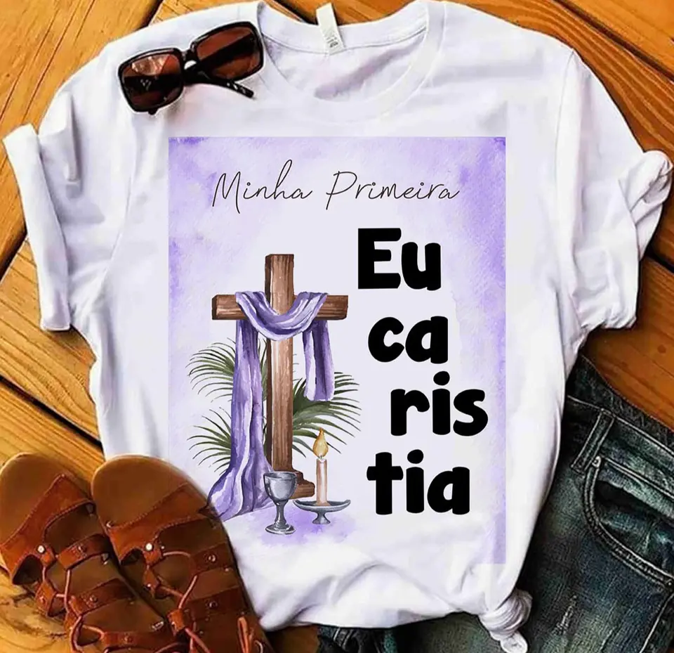 10 Artes para Camisa Primeira Comunhão Arquivo Editável 10