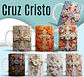 16 Artes para Caneca e Azulejo Cruz Cristo em 3d Arquivo em Jpg - Thumbnail 1