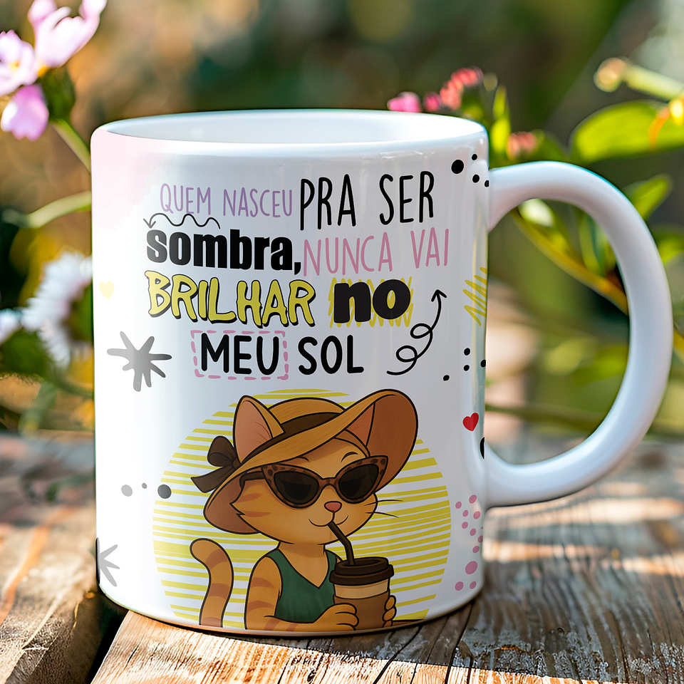 5 Artes para Caneca Frases Gata sincera Arquivo Editável  1