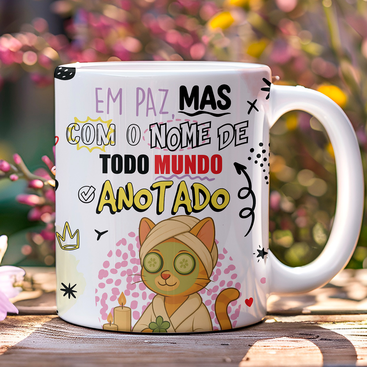 5 Artes para Caneca Frases Gata sincera Arquivo Editável  3