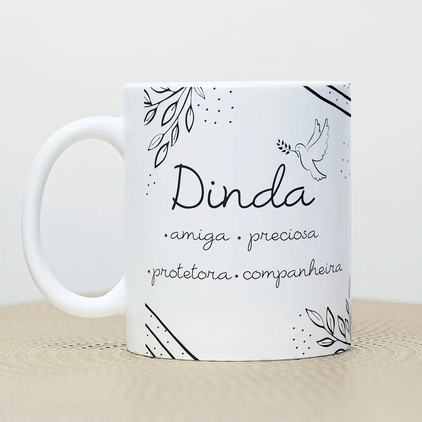 Arte Caneca Dindo Amigo, Precioso, Protetor, Companheiro  Arquivo em Png  2