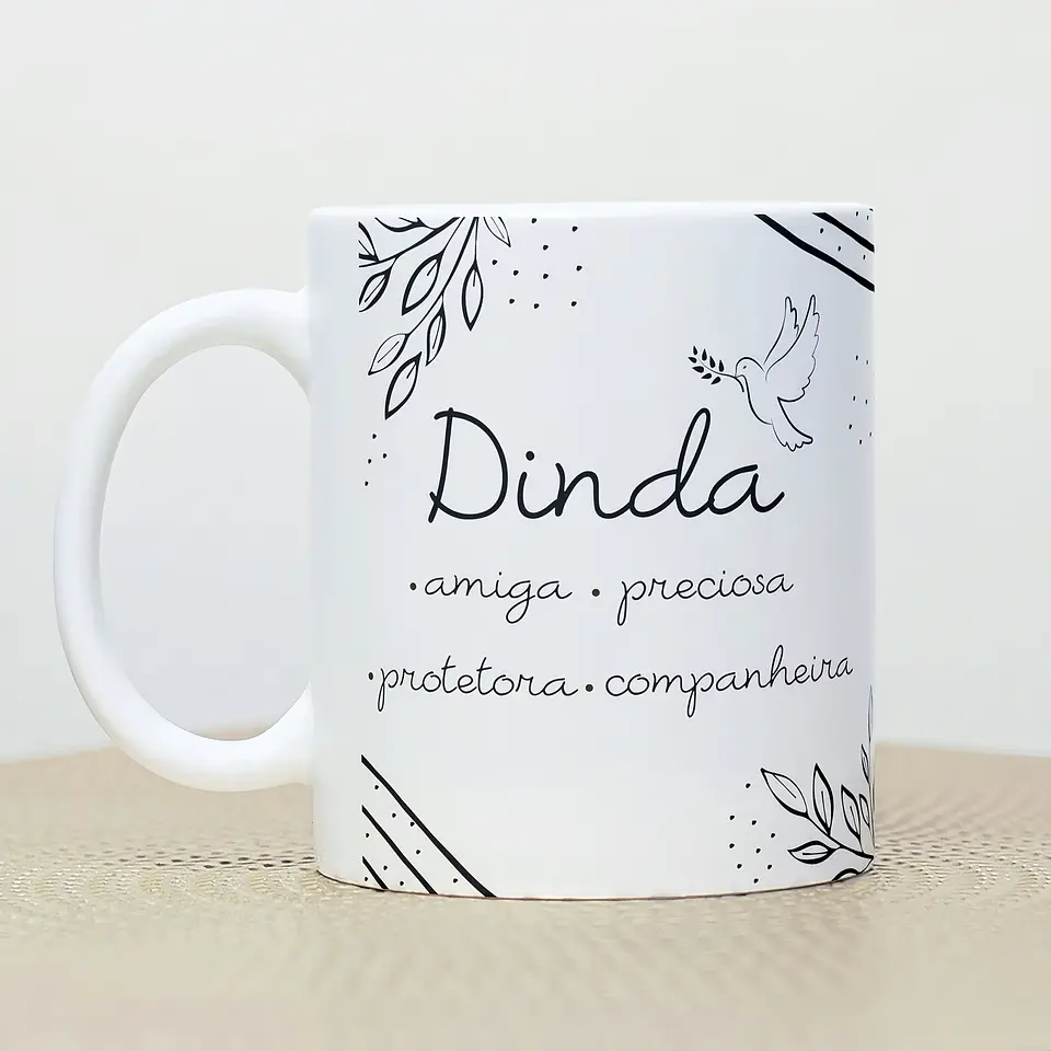 Arte Caneca Dindo Amigo, Precioso, Protetor, Companheiro  Arquivo em Png  2