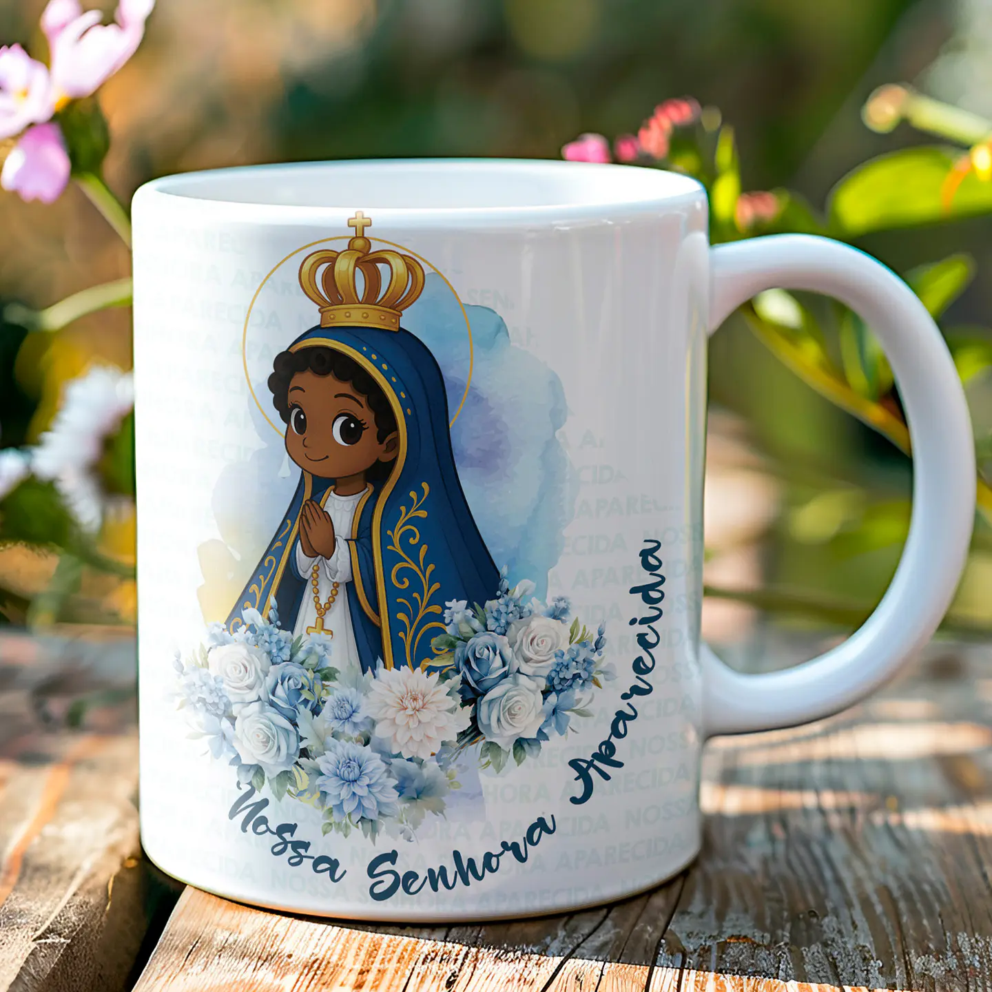 8 Artes para Caneca Santinhas Arquivo Editável  6
