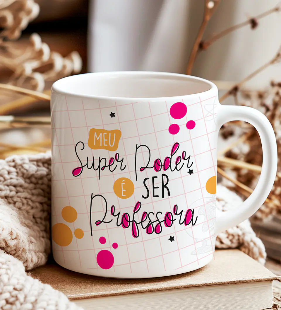 6 Artes para Caneca Professores Clean Arquivo Editável  2