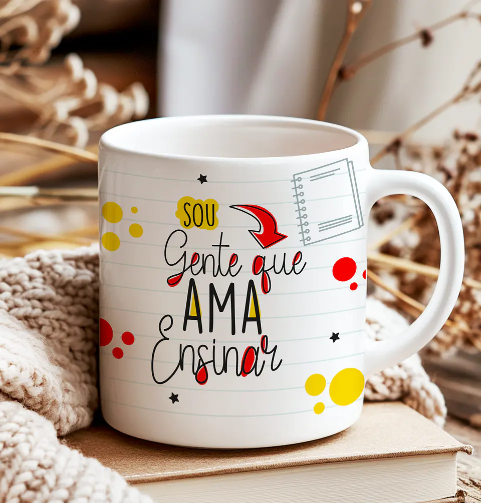 6 Artes para Caneca Professores Clean Arquivo Editável  4