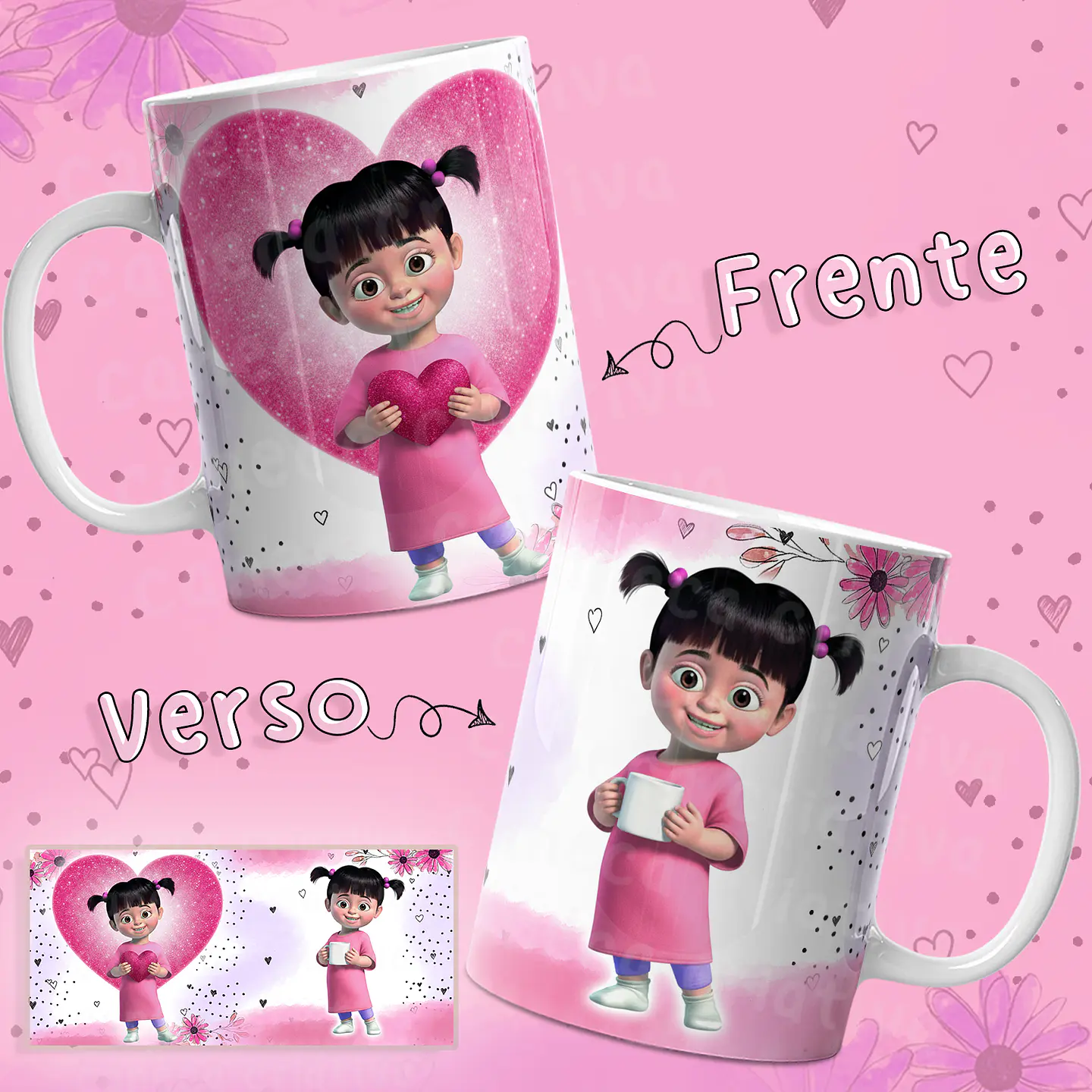 3 Artes Caneca Monstros S.A  Arquivo em Jpg  1