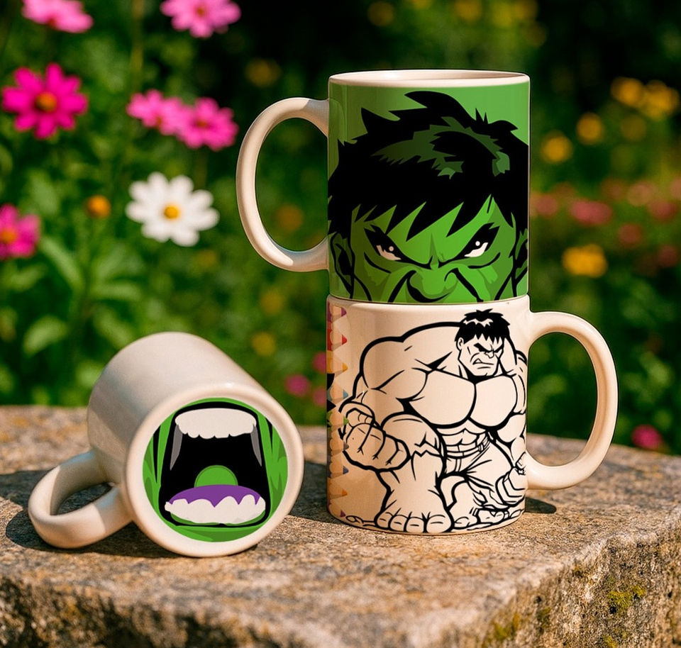 8 Artes para Caneca Bocão Infantil Personagens Arquivo em Jpg 1