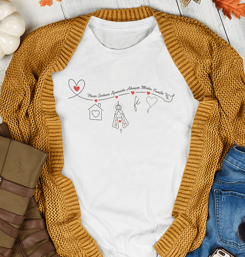 Artes Caneca Nossa senhora aparecida abençõe a nossa Familia Arquivo em Jpg