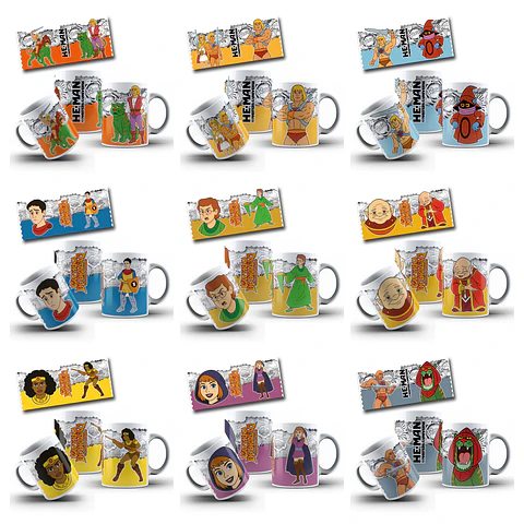 33 Artes para Caneca Clássicos da Minha Infância Guardiões da Nostalgia Arquivo em Jpg 