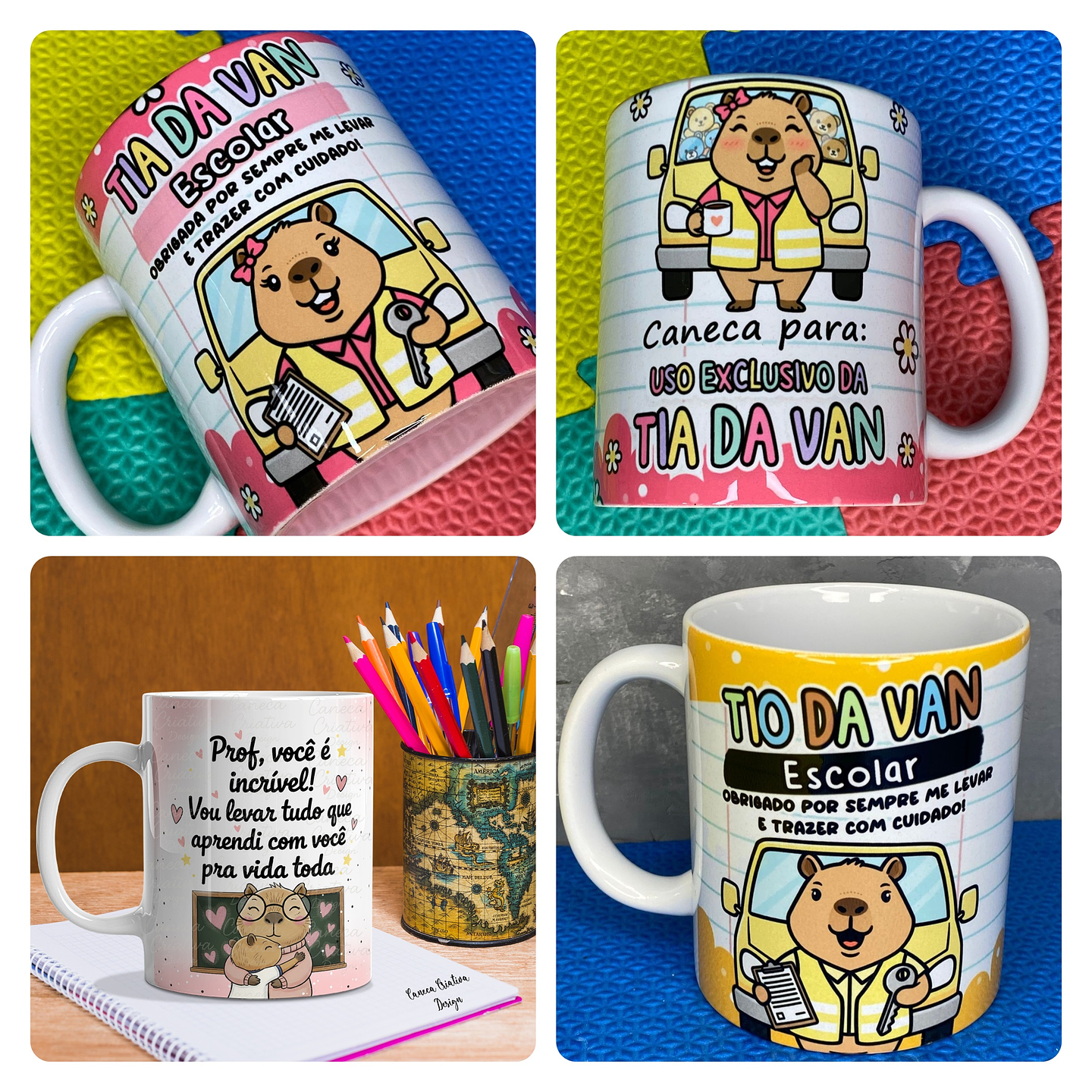 44 Artes para Caneca Capivaras Dia dos Professores Arquivo em Jpg  1