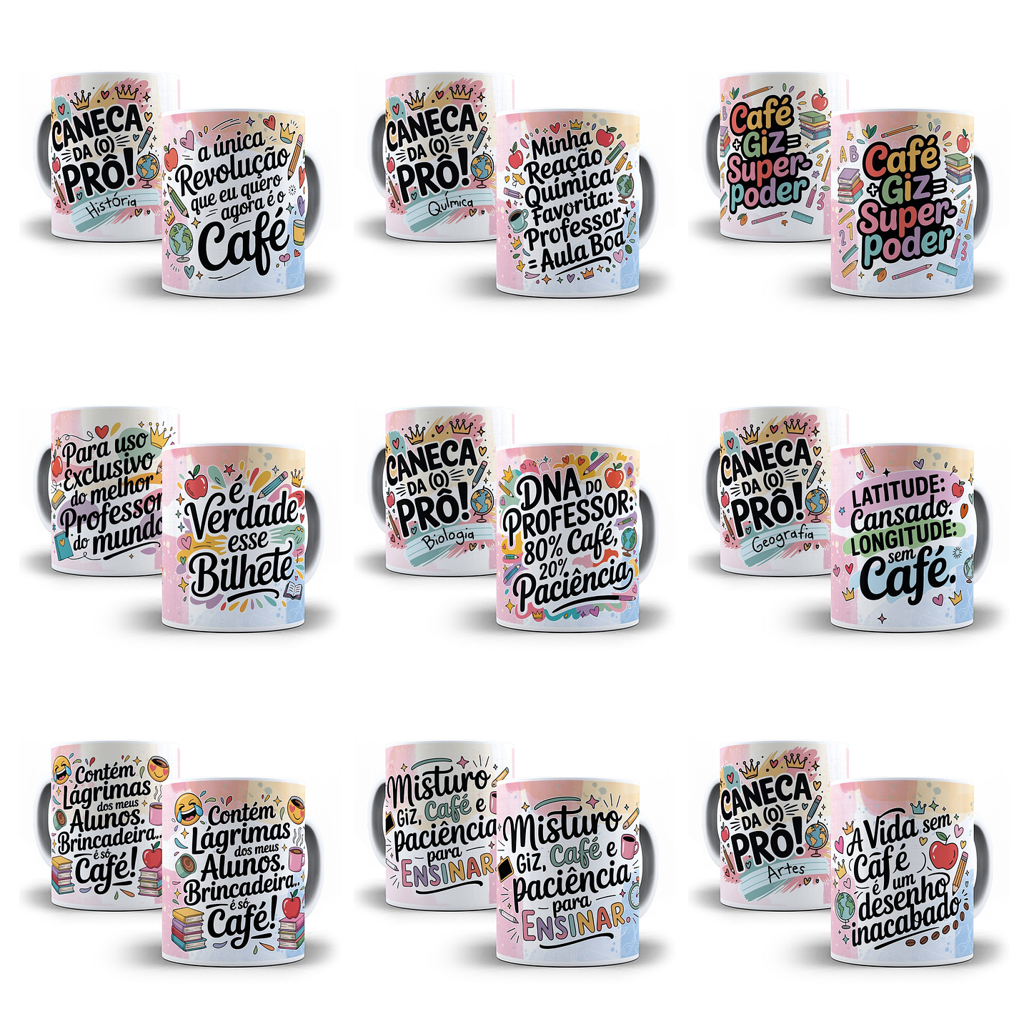 35 Artes para Caneca Dia dos Professores Arquivo em Jpg  2