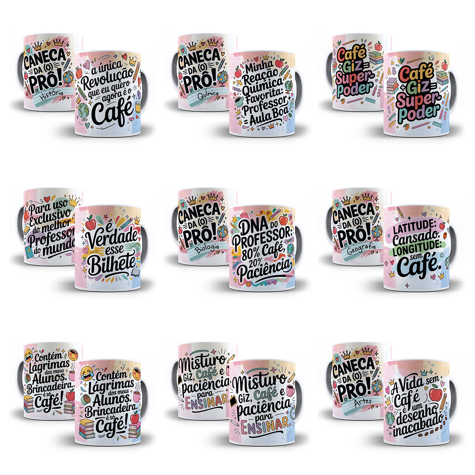 35 Artes para Caneca Dia dos Professores Arquivo em Jpg  2