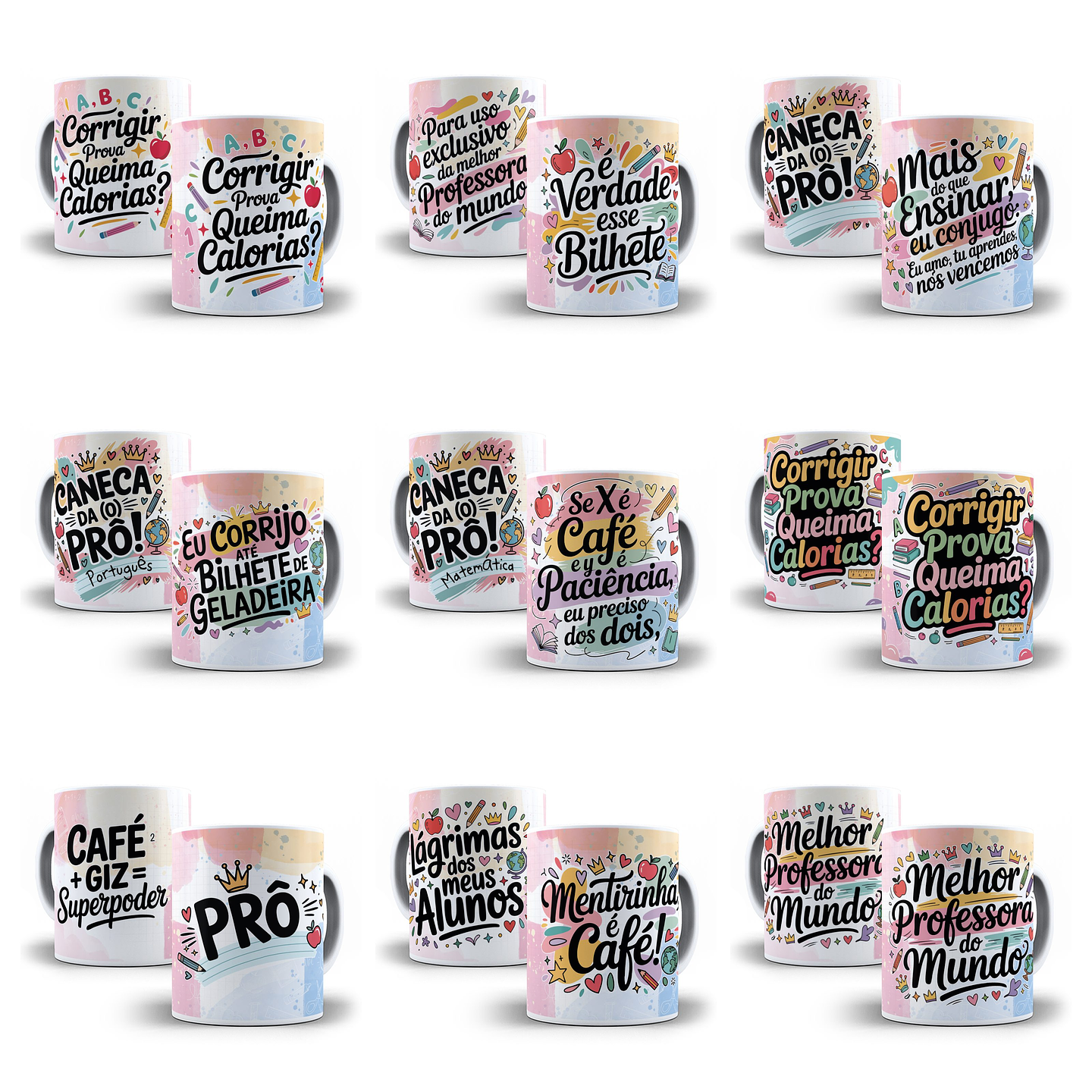 35 Artes para Caneca Dia dos Professores Arquivo em Jpg  3