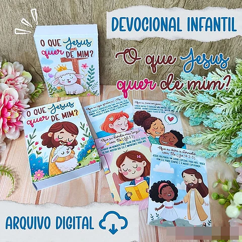 Arquivo Devocional Infantil O que Jesus quer de mim Arquivo em Jpg
