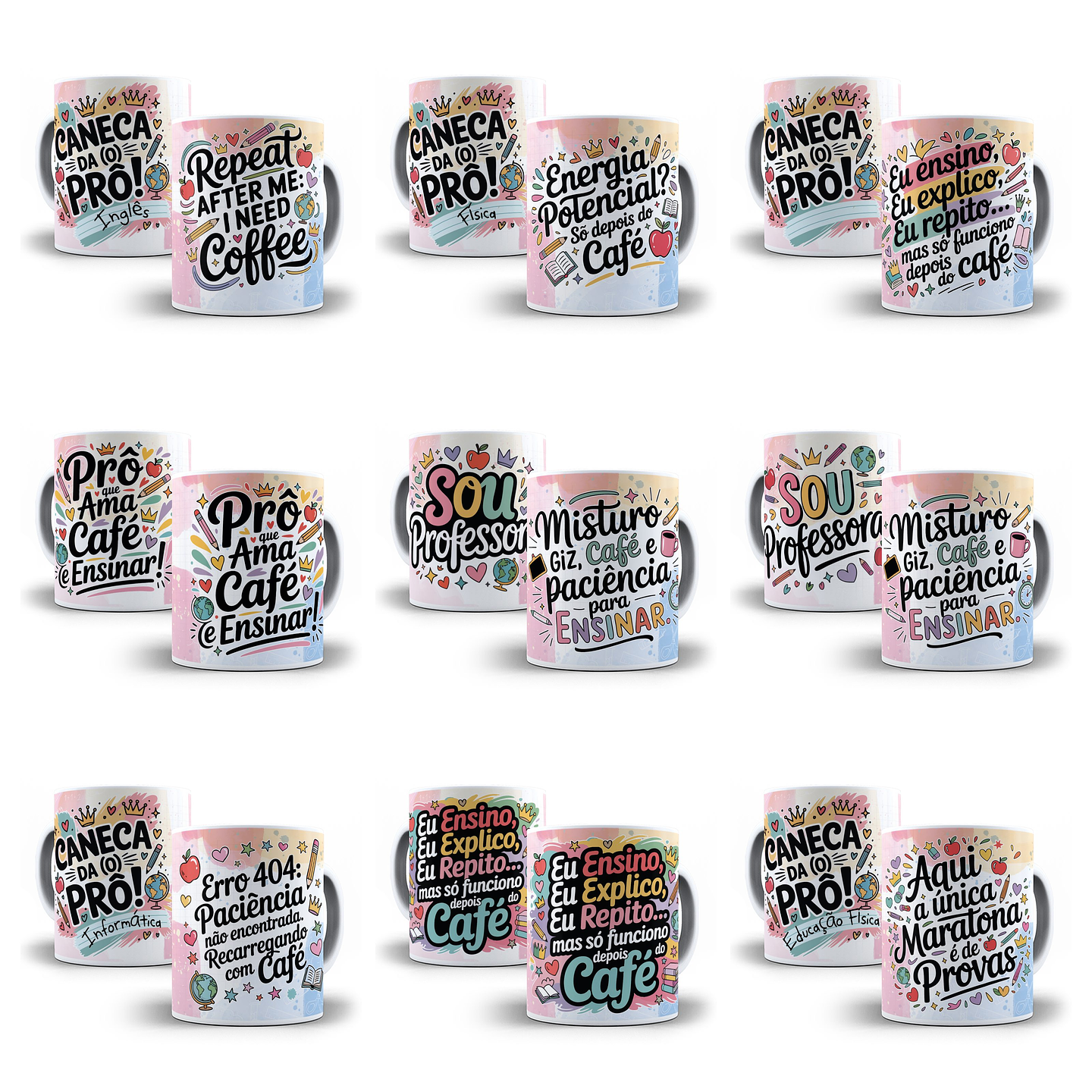 35 Artes para Caneca Dia dos Professores Arquivo em Jpg  4