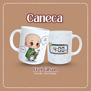 Artes Caneca Acorda Bora Rezar Arquivo Editável