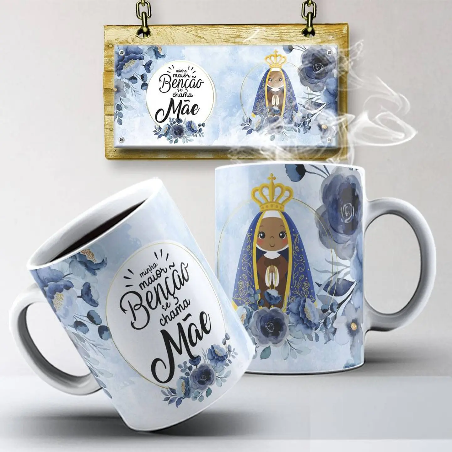 Artes Caneca Minha Maior Benção se Chama Mãe Nossa Senhora Aparecida Arquivo em Jpg 1
