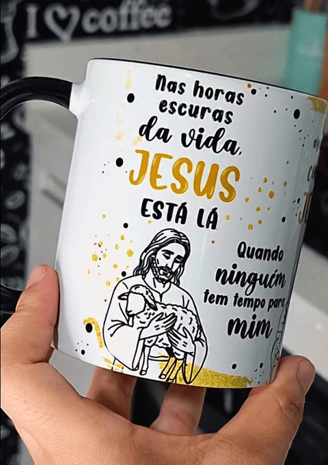 Artes Caneca Jesus está  lá Arquivo em Jpg