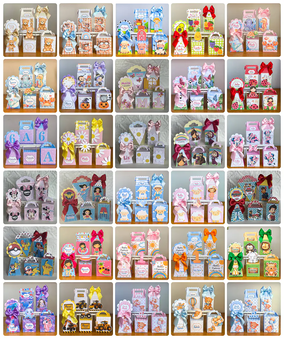 Arquivos de Corte Festa Mimos Lembrancinhas prontas em Studio 19