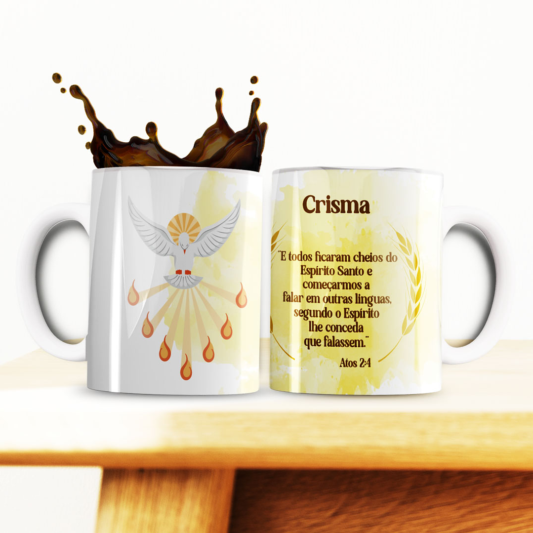 5 Artes para Caneca Crisma Arquivo Editável  3