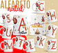 26 Artes para Caneca Alfabeto Natal Feliz Arquivo Editável  - Thumbnail 1