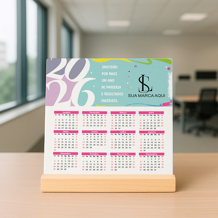 9 Artes para Azulejo Corporativo Calendário Arquivo editável  3