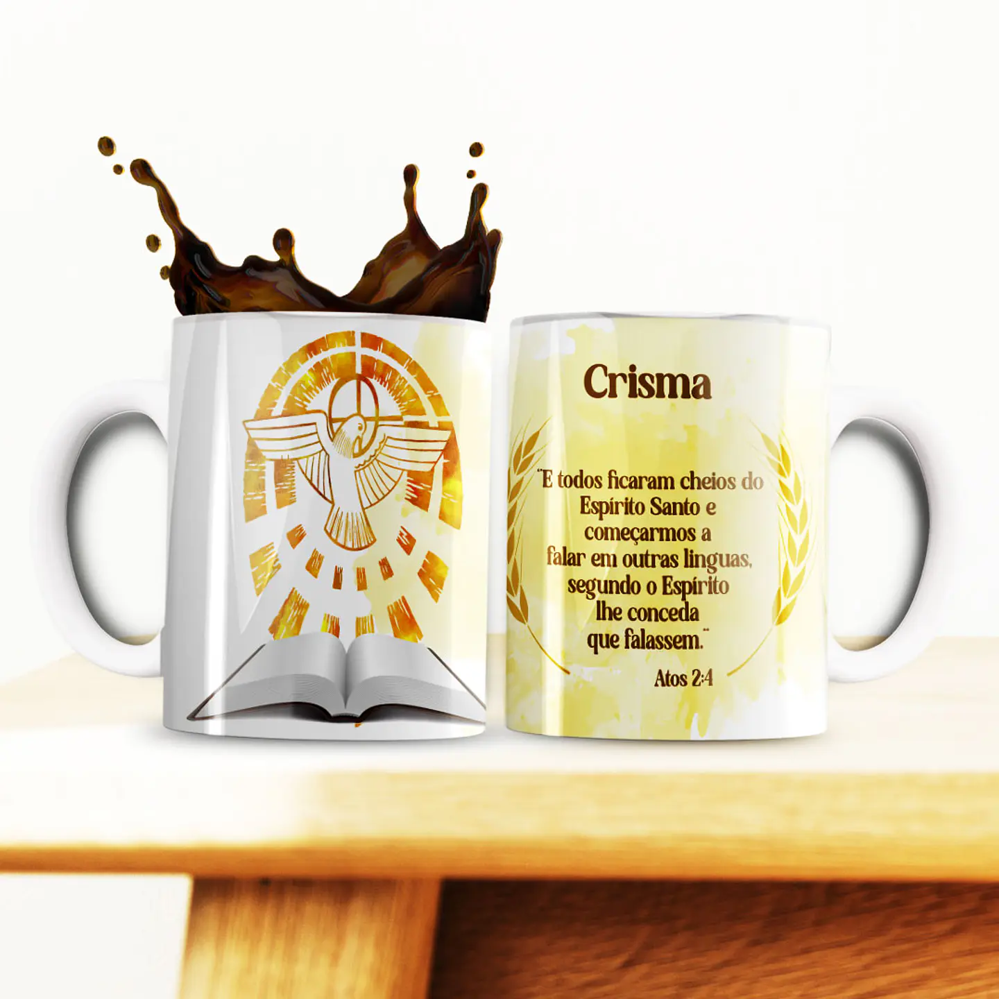 5 Artes para Caneca Crisma Arquivo Editável  5