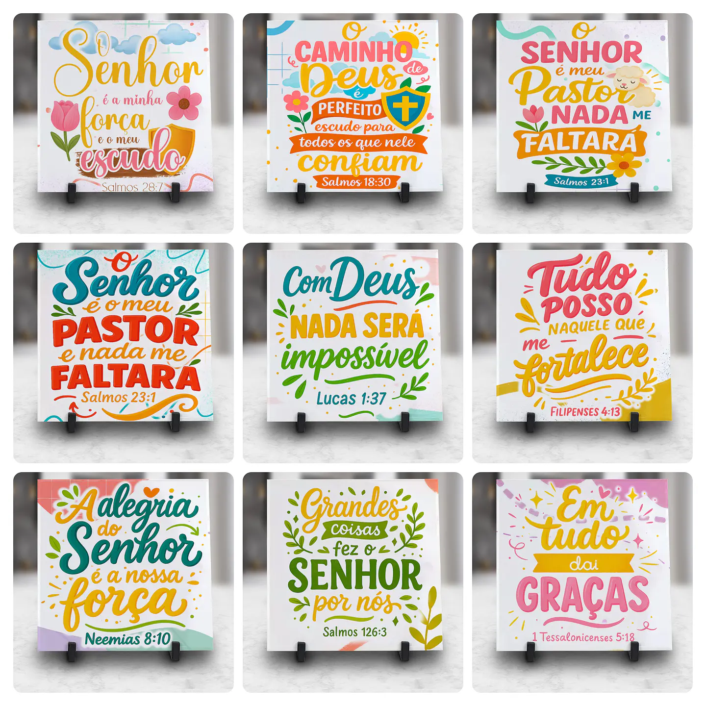 28 Artes para Caneca e Azulejo Versiculos Biblicos Frases Arquivo Editável 2