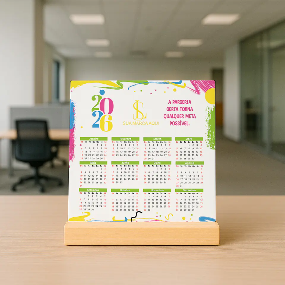 9 Artes para Azulejo Corporativo Calendário Arquivo editável  4