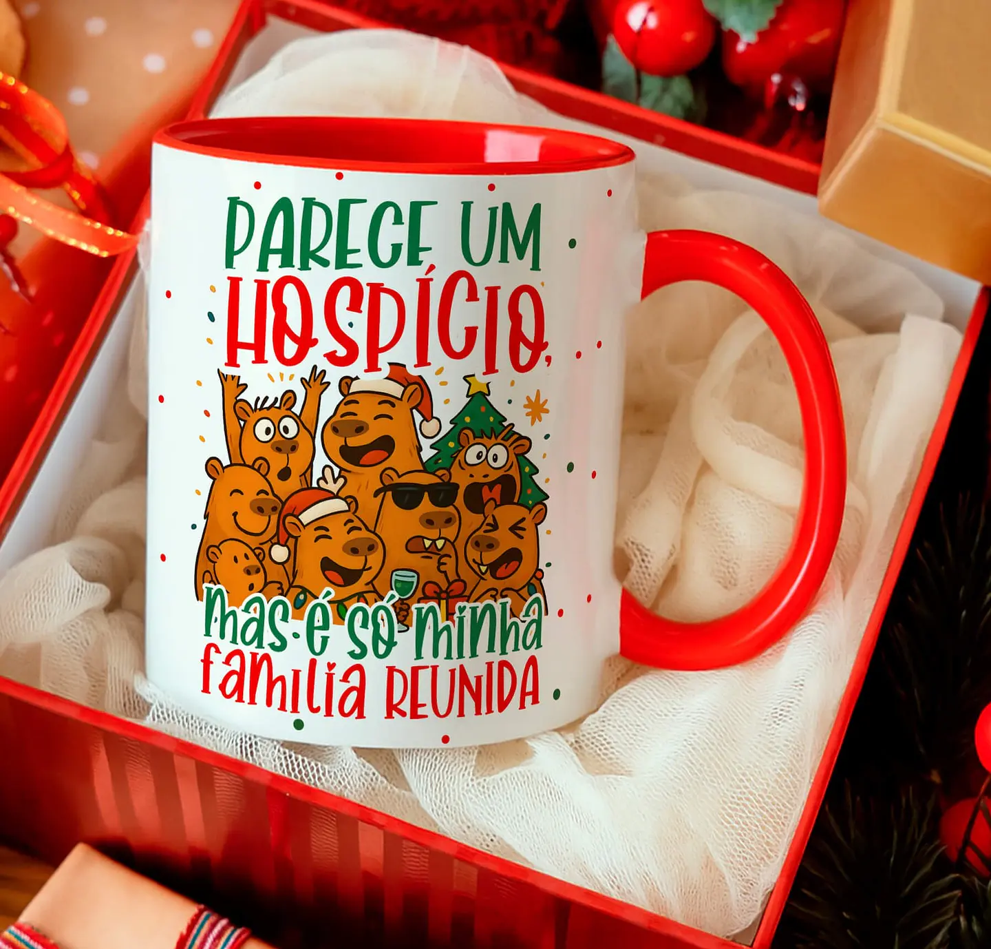 12 Artes para Caneca Capivara Natalina Arquivo Editável  5