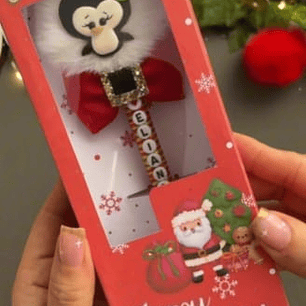 Arquivo Caixa Pompom Natal Arquivo em Pdf 