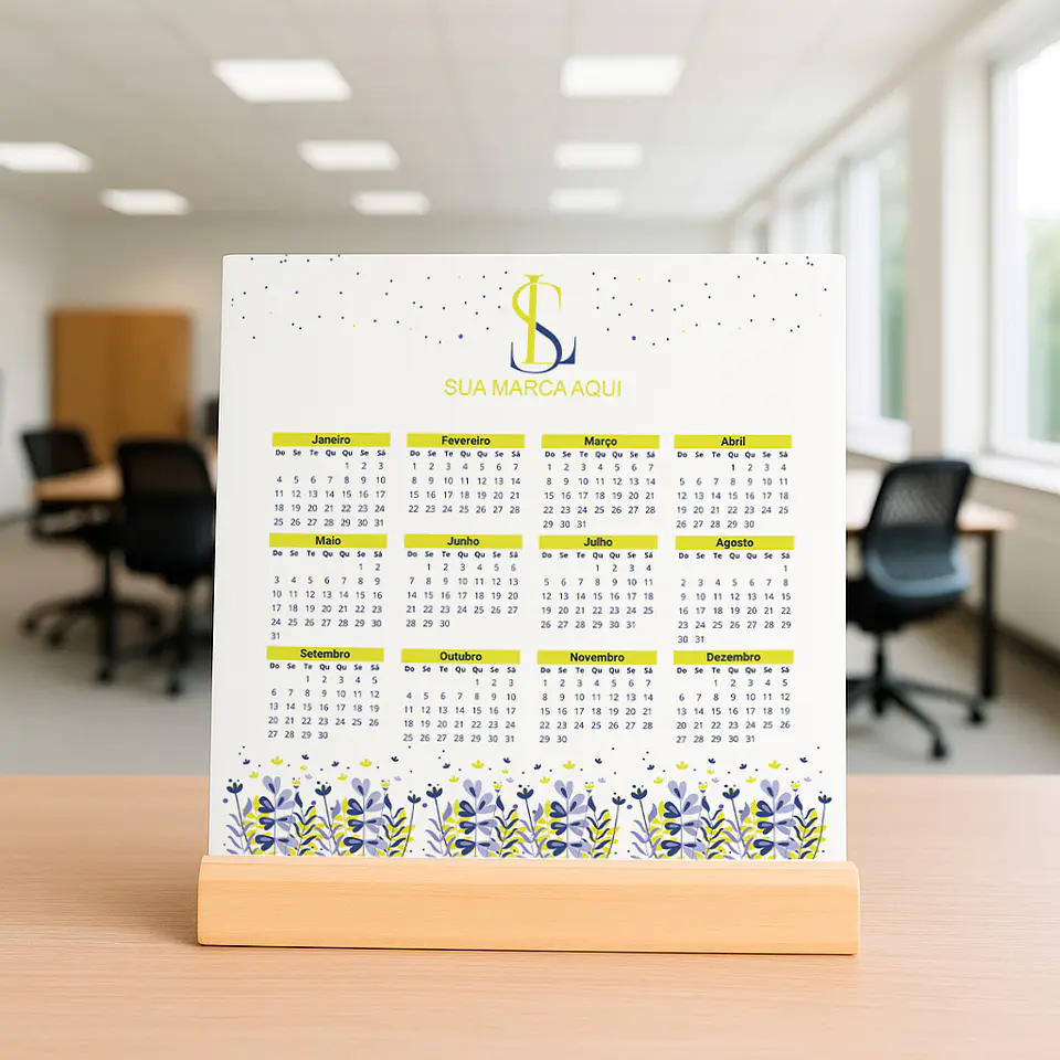 9 Artes para Azulejo Corporativo Calendário Arquivo editável  5