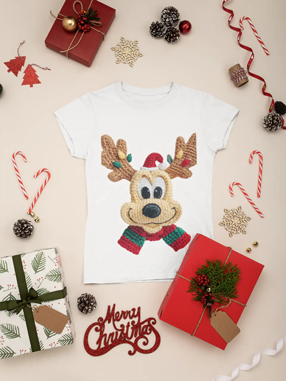 48 Artes para Camisa Natal com Efeito Bordado Arquivo em Png 3